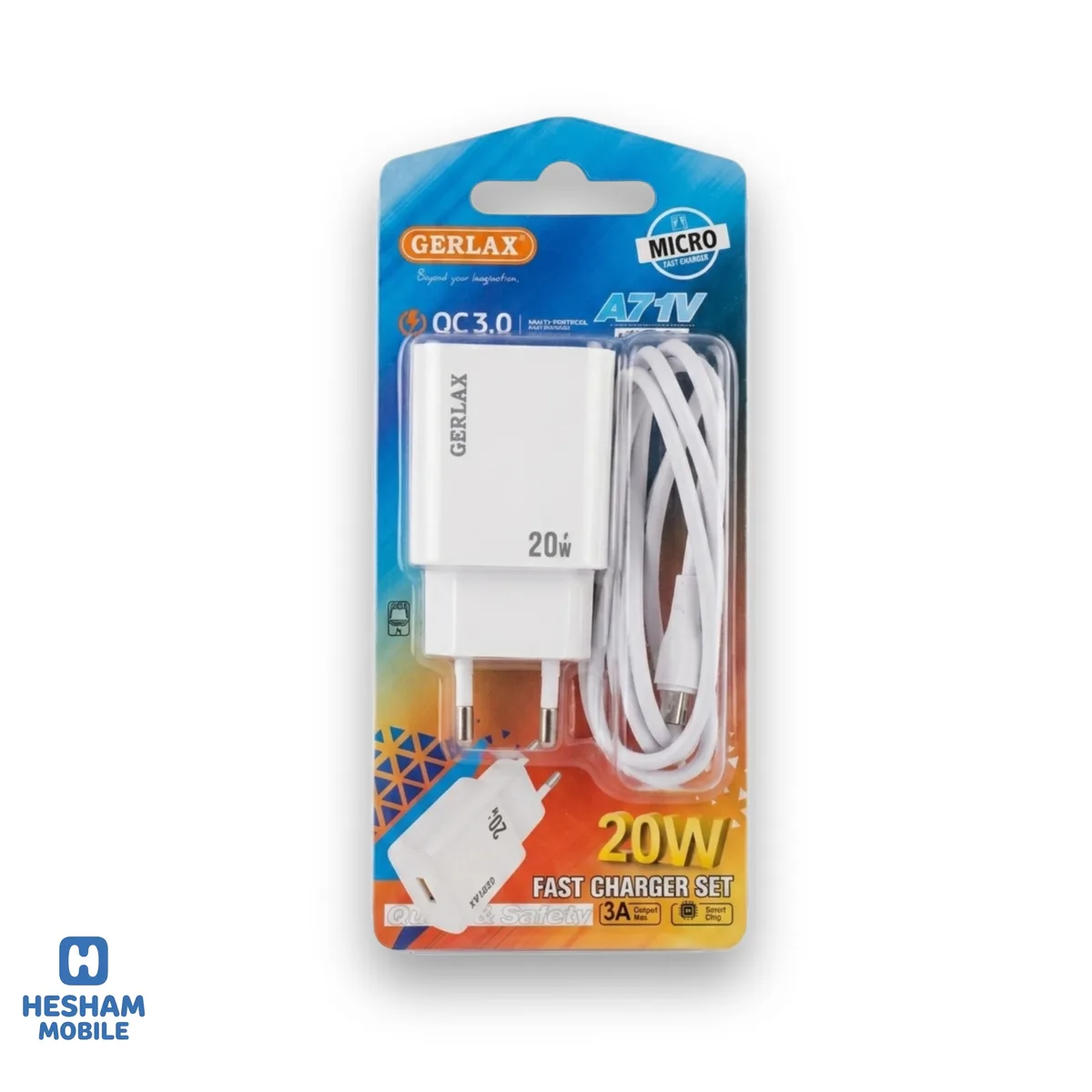 شاحن GERLAX 20W Fast A71T/L/V